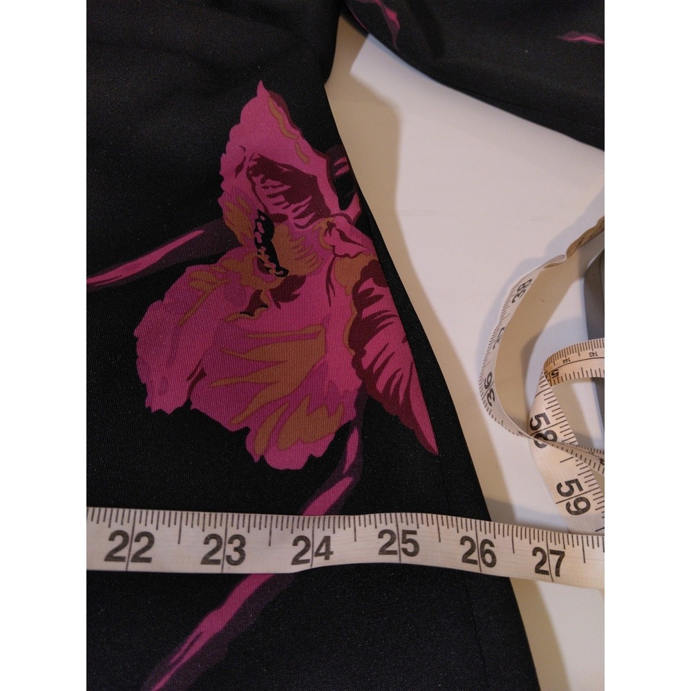 Betsey Johnson Floral Women's Sheath Dress Size 18 Black Retro Elegant Corporate - Picture 6 of 9